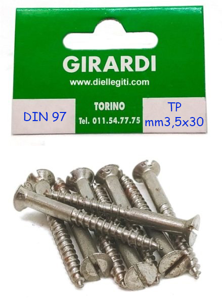 VITE A LEGNO IN FERRO TSP 3,5x35 DIN 97