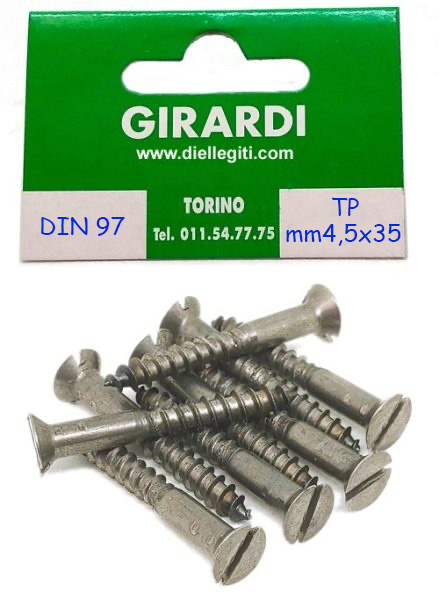 VITE A LEGNO IN FERRO TSP 4,5x35 DIN 97