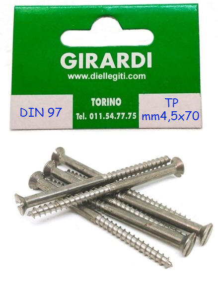 VITE A LEGNO IN FERRO TSP 4,5x70 DIN 97