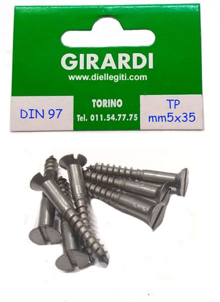 VITE A LEGNO IN FERRO TSP 5x35 DIN 97