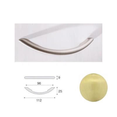 MANIGLIA 960/96 ORO SATINATO