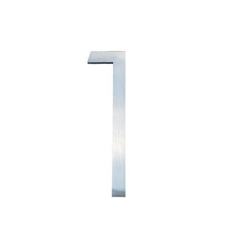 NUMERO "1" INOX SATINATO mm150