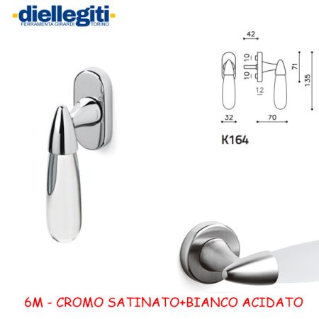 DK Olivari AURORA CROMO SATINATO+BIANCO