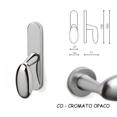 CREMONESE BLINDO CROMO SATINATO