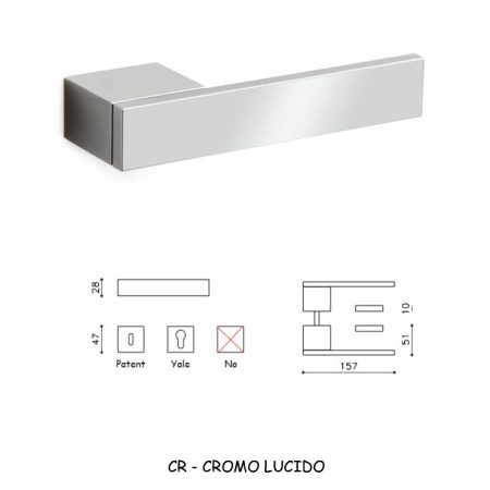 MANIGLIA TOTAL CROMO LUCIDO