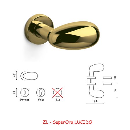 MANIGLIA UOVO SuperOro LUCIDO