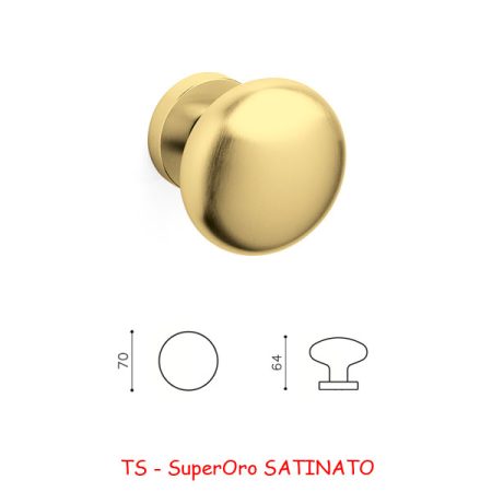 MEZZO POMOLO EDISON B 70 SuperOro SATINATO