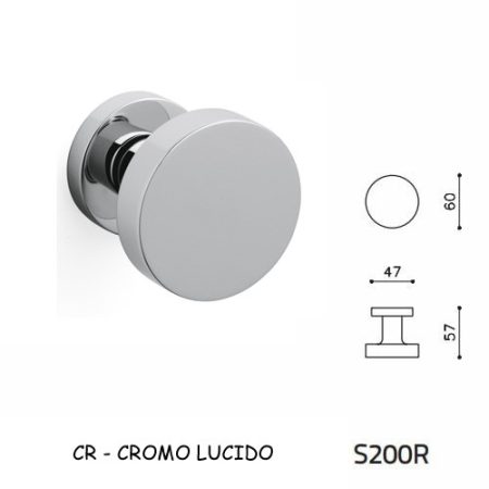 MEZZO POMOLO LINK CROMO LUCIDO