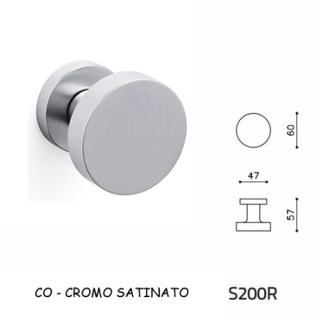MEZZO POMOLO LINK CROMO SATINATO