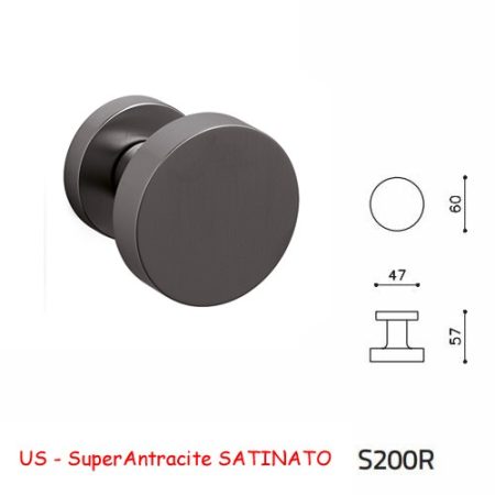 MEZZO POMOLO LINK SuperAntracite SATINATO