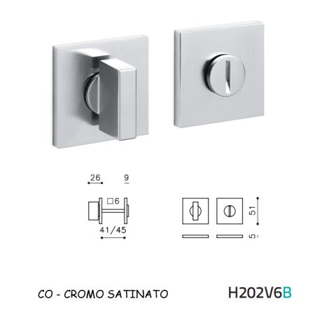 CHIAVISTELLO SPACE QB CROMO SATINATO