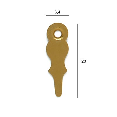 LINGUETTE FERMA CORNICE OTTONE mm23