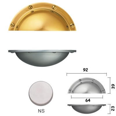 MANIGLIA 454 NICHELATO SATINATO