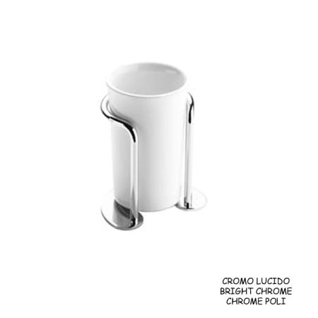 BICCHIERE DA APPOGGIO L65 CROMATO LUCIDO
