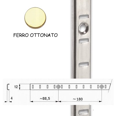 CREMAGLIERA MOBILE 1250/160 OTTONATA
