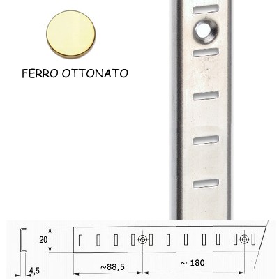 CREMAGLIERA 1255/160 OTTONATO