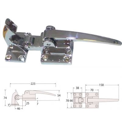 CHIUSURA GHIACCIAIA BAL 991/3 CROMO LUCIDO