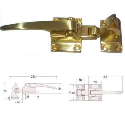 CHIUSURA GHIACCIAIA BAL 991/3 OTTONE LUCIDO
