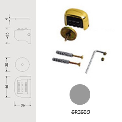 FERMAPORTA MAGNETICO BAL GRIGIO