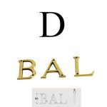 LETTERA BAL "D"  80/F OTTONE
