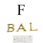 LETTERA BAL "F" 80/F OTTONE