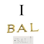 LETTERA BAL "I" 80/F OTTONE