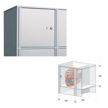 CASSETTA PORTAOGGETTI SILVER CON SERRATURA