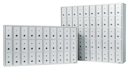 CASELLARIO PORTAVALORI 10 CASSETTE SILVER