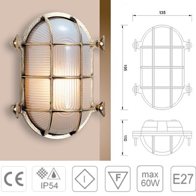 TARTARUGA OVALE 2035B OTTONE