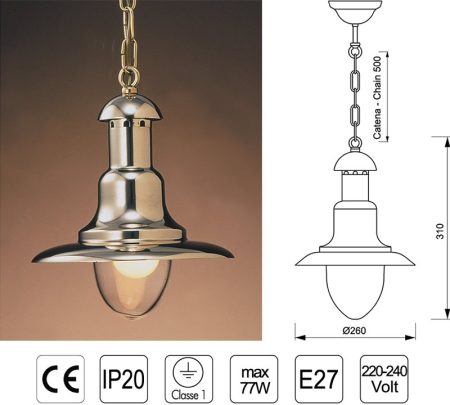 LAMPARA 2162 C/CATENA