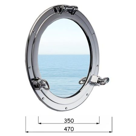 OBLO' VETRO 470 CROMATO LUCIDO