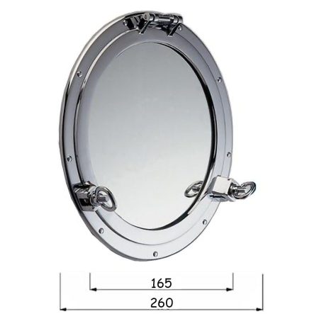 OBLO' SPECCHIO 260 CROMATO LUCIDO