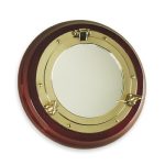 OBLO' SPECCHIO 270 LEGNO/OTTONE