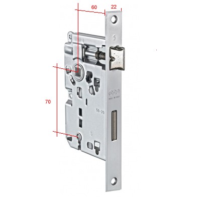 SERRATURA P70 E60 BQ OTTONE