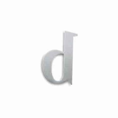 LETTERA "d" INOX mm80