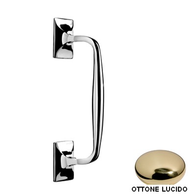 MANIGLIONCINO cm 25 OTTONE LUC.VERN.