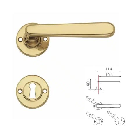 MANIGLIA RIVADOSSI VIENNA RB OTTONE LUCIDO