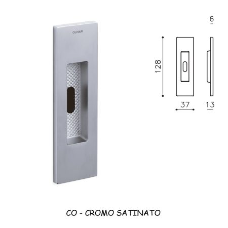 MANIGLIA SIRO CHIAVE CROMO SATINATO