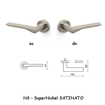 1/2 MANIGLIA FIN SuperNichel