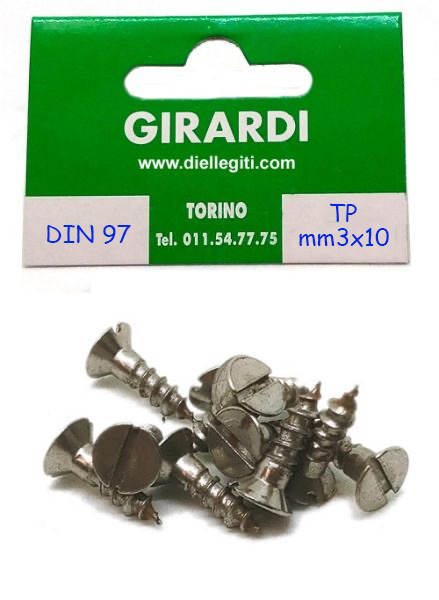VITE A LEGNO IN FERRO TSP 3x10 DIN 97