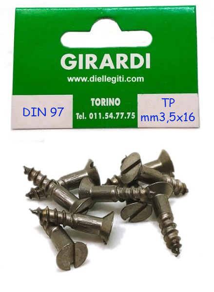 VITE A LEGNO IN FERRO TSP 3,5x16 DIN 97