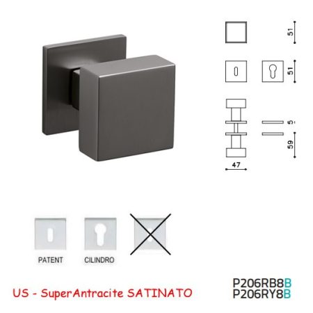 POMOLO DIANA B SuperAntracite SATINATO