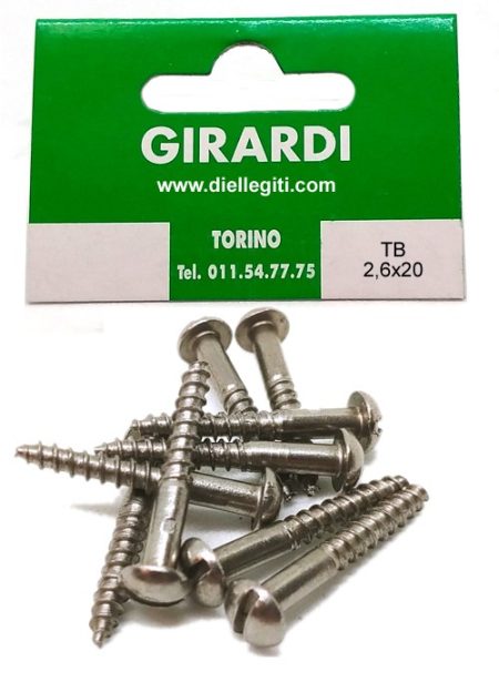 VITE A LEGNO IN FERRO T.TONDA 2,6x20