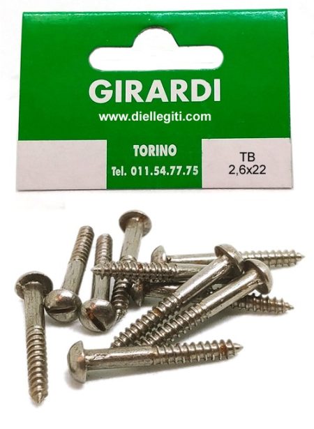 VITE A LEGNO IN FERRO T.TONDA 2,6x22