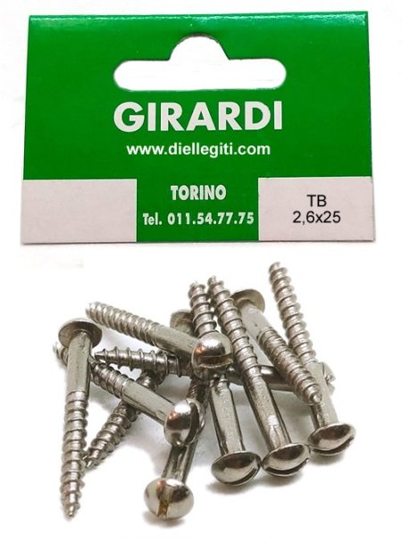 VITE A LEGNO IN FERRO T.TONDA 2,6x25