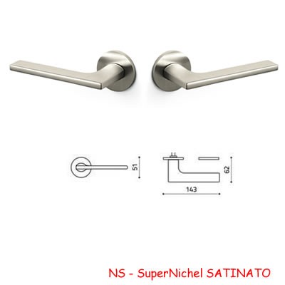 1/2 MANIGLIA LOTUS SuperNichel SATINATO