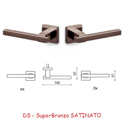 1/2 MANIGLIA BIOS SuperBronzo SATINATO