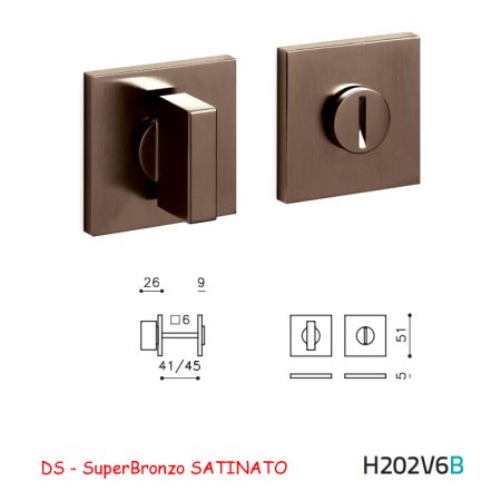 CHIAVISTELLO SPACE QB SuperBronzo SATINATO