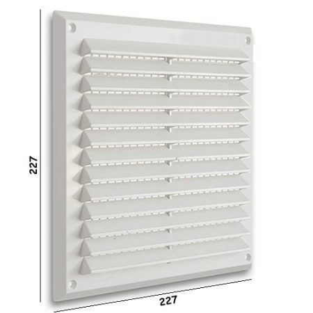 GRIGLIA PLASTICA BIANCA 227x227