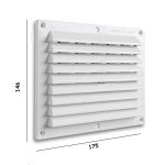 GRIGLIA PLASTICA BIANCA 175×146